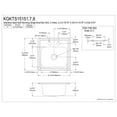 thumbnail image 2 of Gourmetier Studio KGKTS15158 15" Stainless Steel Self-Rimming Single Bowl Drop-In Bar Prep Sink with 2-Hole Drain and Strainer, Stainless Steel/Brushed Nickel, 2 of 4