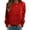 Red, variant on Women Valentines Sweatshirt Casual Love Theme Long Sleeve Crewneck Hoodless Tops Loose Comfortable Daily Loungewear Cute Sweatshirts for Women