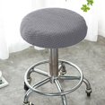 thumbnail image 2 of Chair Slipcover Elastic Stretchable Polyester Round Washable Stool Cushion For Home, 2 of 5
