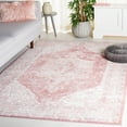 thumbnail image 2 of SAFAVIEH Layla Leah Oriental Area Rug, Ivory Grey/Pink, 5' x 5' Square, 2 of 11