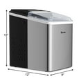 Costway Stainless Steel Ice Maker Countertop 26Lbs/24H SelfClean Function W/Scoop New