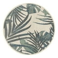 thumbnail image 2 of Unique Loom Baja Outdoor Collection Area Rug - Bufadora (5' 3" Round Ivory/Brown), 2 of 6