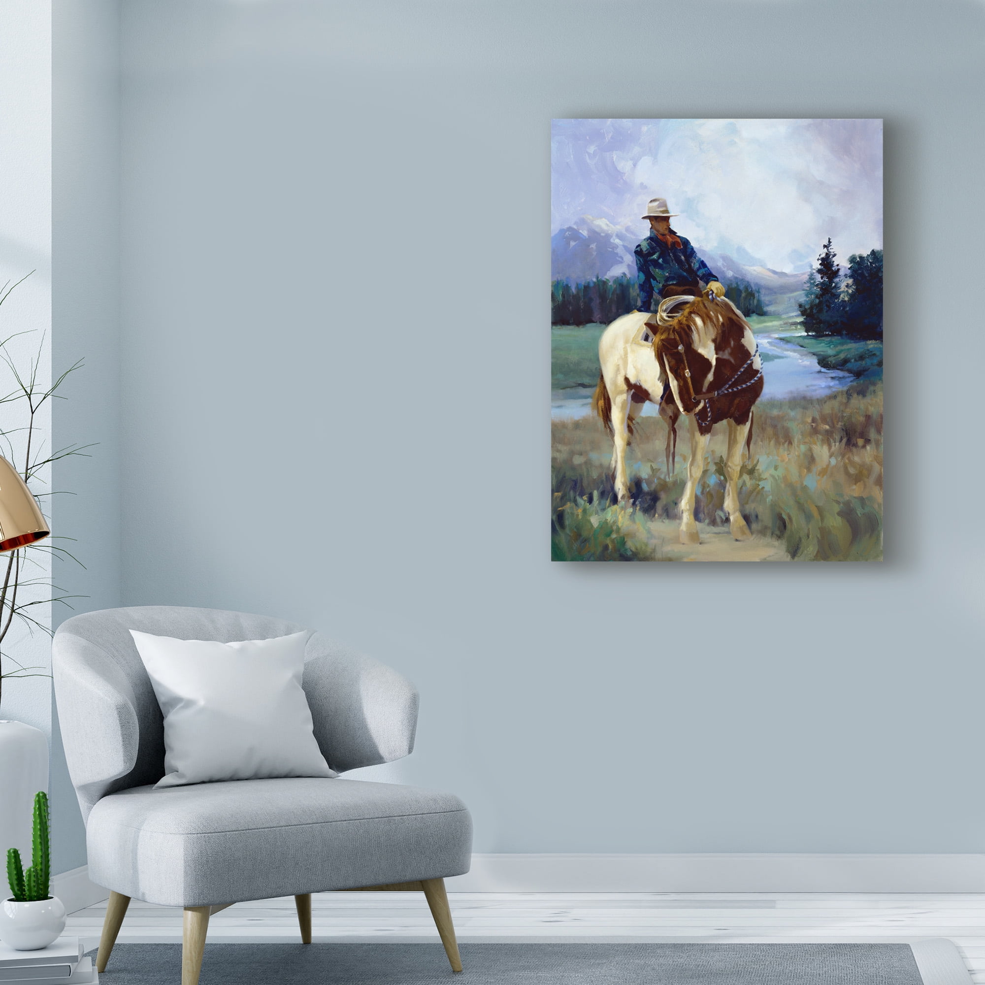 Trademark Fine Art 'Cold Weather Friends' Canvas Art by Carolyne Hawley