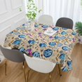 thumbnail image 2 of Yayeee Tablecloths 60" x 108" Rectangle Wrinkle Resistant Party Table Cover, Blue Dice Pattern, 2 of 8