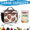 thumbnail image 6 of Herdesigns American Football Backpack with Lunch Box Sports Lightweight Large Travel Work Laptop Backpacks Set Casual Daypacks, 6 of 8