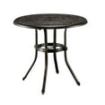 thumbnail image 4 of IVV 32*32*29" Outdoor Cast Aluminum Round Dining Table, Black, 4 of 9