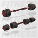 thumbnail image 4 of Mancuerna con Peso Ajustable Altera  MC0518-30K C/ Discos de Cemento Intercambiables 30Kg, 4 of 12