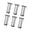 Silver, variant on 6pcs Adjustable Bed Risers With Antislip Base Load-Bearing Replacement Leg
