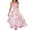 women summer dress-Pink, variant on ZVAVZ Beach Wear for Women Strappy Strapless Chiffon Sleeveless Printed Botanical Floral Dress Falda De Playa Femenina
