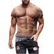 thumbnail image 5 of Camisetas de Manga Larga de los Hombres Muscle Print Graphic Tee, Sudadera de Cuello de la Tripulación Casual para Al Aire Libre, Vacaciones Y Verano Diario de Primavera, 5 of 6