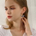 thumbnail image 3 of Women Butterfly Earrings Ethnic Rhinestone Butterfly Earrings Dangle Earrings, 3 of 10