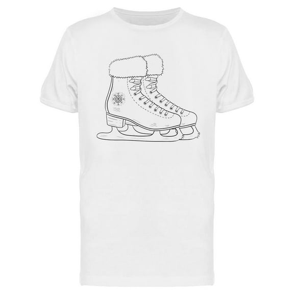 Antique Ice Skating Shoes T-Shirt Men -Image by Shutterstock, Male Medium