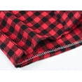 thumbnail image 6 of Diufon 1-7years Boys and Girls Kids Shirt Plaid Print Lapel Button down Outwear Spring Color Block Coat (1-2 Years, Red), 6 of 8