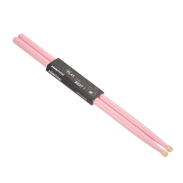 1 Par de Baquetas de Madera con Agarre Antideslizante 5A Rosa