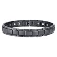 thumbnail image 2 of de Tobillera con Cierre Magnético para Hombre, Negro Sunnimix Pulsera de acero inoxidable, 2 of 8