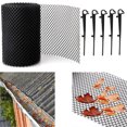 thumbnail image 2 of Gutter Guard, Gutter Guard Gutter Covers, Gutter Guard Cone, Protective Net, Gardening Anti-fall Debris Clogging Net, Plastic Gutter Guard (1PC, 15×600cm/6×236in), 2 of 5