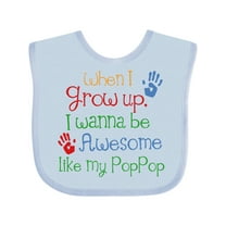 Inktastic Loved by Pop Pop Boys or Girls Baby Bib