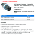 thumbnail image 2 of A/C Pressure Transducer - Compatible with 2011 - 2017 Ford F-250 Super Duty 2012 2013 2014 2015 2016, 2 of 2