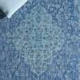 thumbnail image 3 of SAFAVIEH Courtyard Kebo Medallion Indoor/Outdoor Area Rug, Navy/Aqua, 6'7" x 6'7" Round, 3 of 8