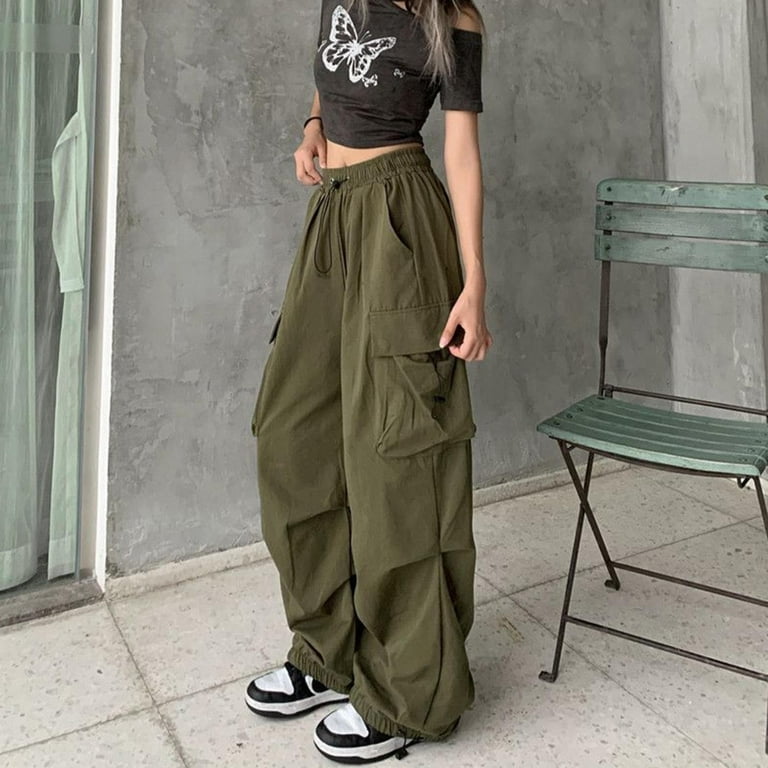 Mifelio Cargo Pants for Women Womens Baggy Cargo Pants Streetwear