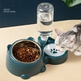 thumbnail image 2 of Elevated Pet Feeders With Removable Stainless Steel Bowl And Automatic Water Dispenser Cats Medium Dogs, 2 of 16