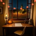 thumbnail image 6 of 4.92 Ft Fall Pumpkin Garland,Halloween Faux Pumpkin Banner,Pre-Assembled Autumn Hanging Garland,Autumn Harvest Pumpkins Garland Banner for Fireplace Mantel Porch Wall Thanksgiving Farmhouse Decor, 6 of 9