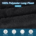 thumbnail image 4 of Uxcell Winter Neck Warmer, Men Knitted Neck Gaiter, Dark Gray & Black, 4 of 6