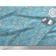 thumbnail image 3 of Soimoi Poly Georgette Fabric Leaves,Floral & Hummingbird Bird Print Fabric by Yard 52 Inch Wide, 3 of 3
