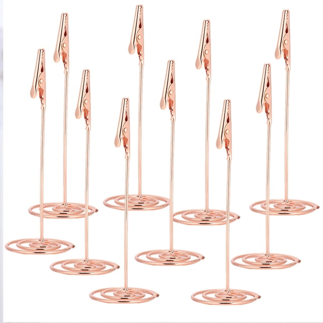 10 Uds. Portatarjetas, Clip para notas, soporte para Tarjeta De Nombre de escritorio, Clip para fotos y notas