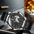 thumbnail image 5 of porfeet Quartz Watch Date Display Luminous Male Anti Scratch Round Dial Watch for Business, 5 of 8
