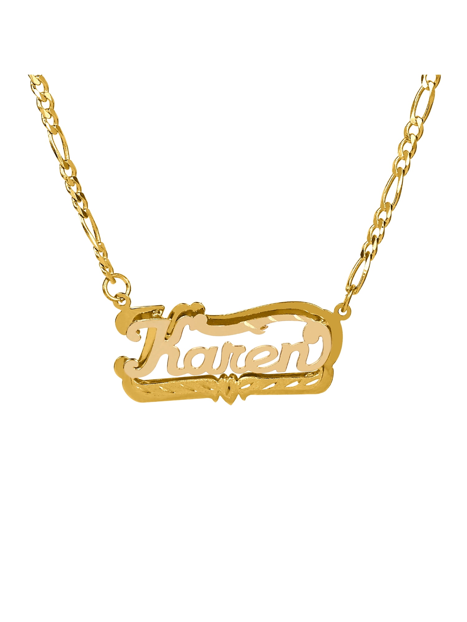 Personalized Name Necklace with Diamond Cut