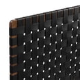 thumbnail image 5 of Sparta Weave Vegan Leather Full Headboard in Walnut Black, 5 of 8