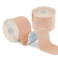 thumbnail image 3 of Cinta adhesiva para sujetador, transpirable, desechable, elástica, color piel, impermeable, push up, para levantar el pecho, cubrepezones, 3 x 2 pulgadas, 3 of 13