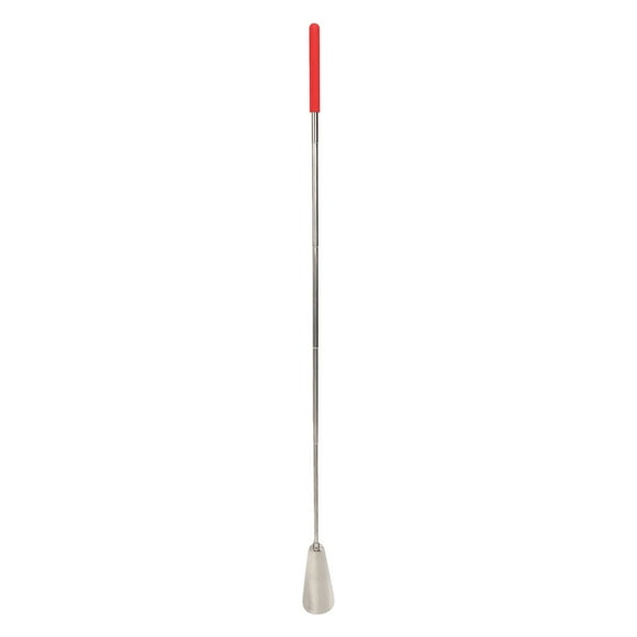 Shoe Horn, Easy Use Retractable Rust Free Stainless Steel Shoe Assist Long Handle Shoe Horn For People For Home Red