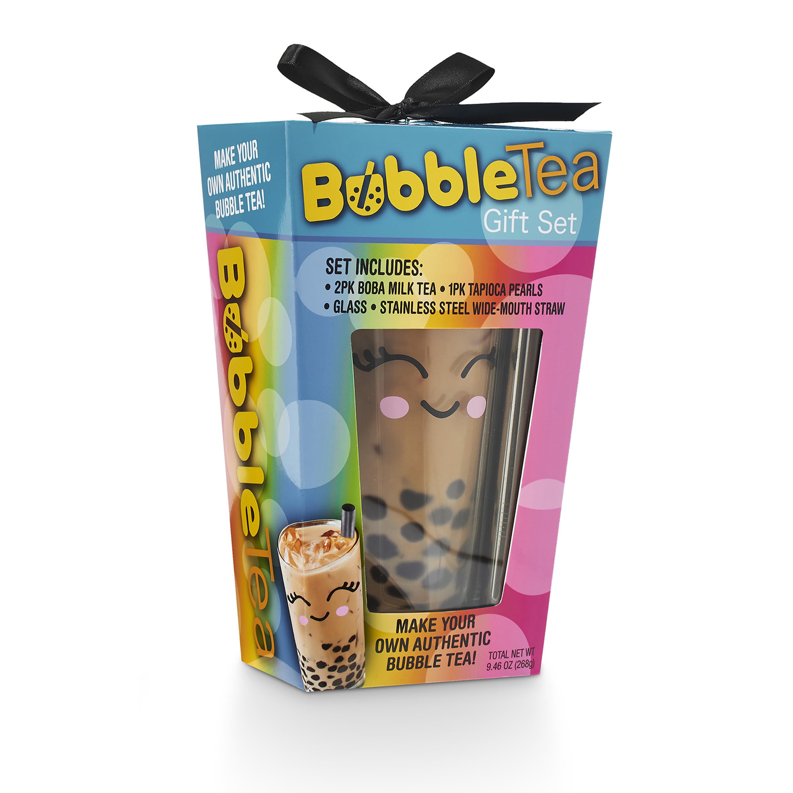 None Bubble Tea Kit with Stainless Steel Straw Christmas Gift Set 9.4oz