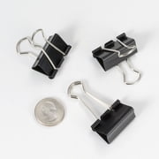 Officemate Medium Binder Clips, Black, 1 Box of 1 Dozen (99050)
