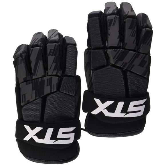 STX Lacrosse Stallion 75 Gloves, Black, X Small, Pair