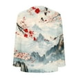 thumbnail image 4 of Uootdi Boho Tops for Women Long Sleeve V Neck Blouses Vintage Floral Printed Shirts Casual Plus Size Vacation Gift Tunic Tops for, 4 of 5