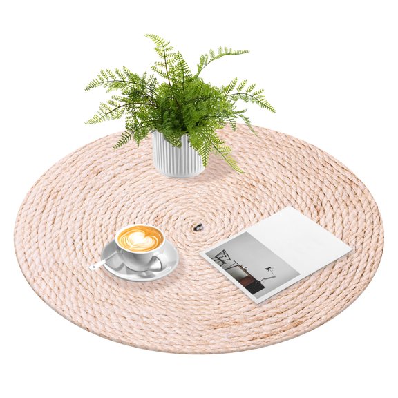 Round Table Cloth with Elastic Edge Protective Round Tablecloth Reusable Circle Table Cover Decorative Circle Tablecloth for Kitchen Dining Room