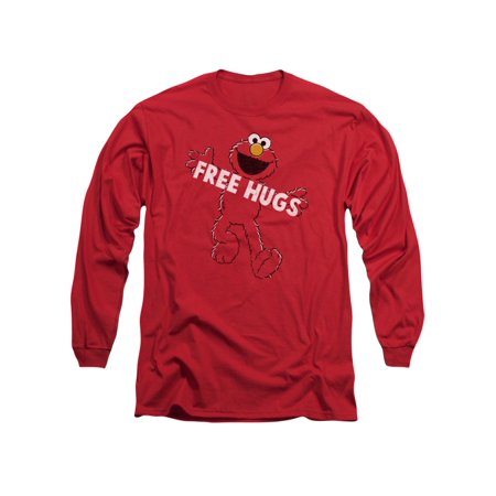 Sesame Street Classic TV Show Elmo free Hugs Adult Long Sleeve T-Shirt