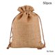 thumbnail image 1 of Naiovety 50 Uds. Bolsa de lino con cordón organizador de joyas bolsa de almacenamiento de té portátil para el hogar Almacenamiento y organización del hogar C 8x10cm Naiovety HA5722-13, 1 of 1