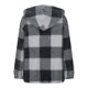 thumbnail image 4 of HongQid Womens Winter Coats Warm Plush Hooded Jackets Zip Up Button Cardigan Trendy Plaid Fleece Fuzzy Outerwear, 4 of 6