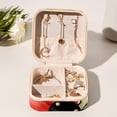 thumbnail image 6 of Ladybird Travel Portable Jewelry Stand and Organizer Box - Square Storage Box for Rings, Earrings, Necklaces, Bracelets, and More - Suitable for Girls and Women - Jewelry Boxes for Travel, 6 of 6