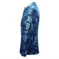 thumbnail image 2 of Mens Luxury Paisley Suit Jacket Gold Shiny Slim Fit Button Down Blazer, 2 of 5
