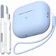 thumbnail image 1 of wonima11 for AirPods Pro 2nd Generation Case Cover, Military Grade Anti-Fall Soft Silicone Shock-Absorbing for AirPods Pro Case Skin Touch with Keychain and Cleaning Kit, Front LED Visible, Sky Blue, 1 of 1