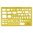 thumbnail image 5 of Geometric Drawing Template Drafting Stencil Measuring Tool Plastic Ruler for Architecture Office Study Design Building, 5 of 8