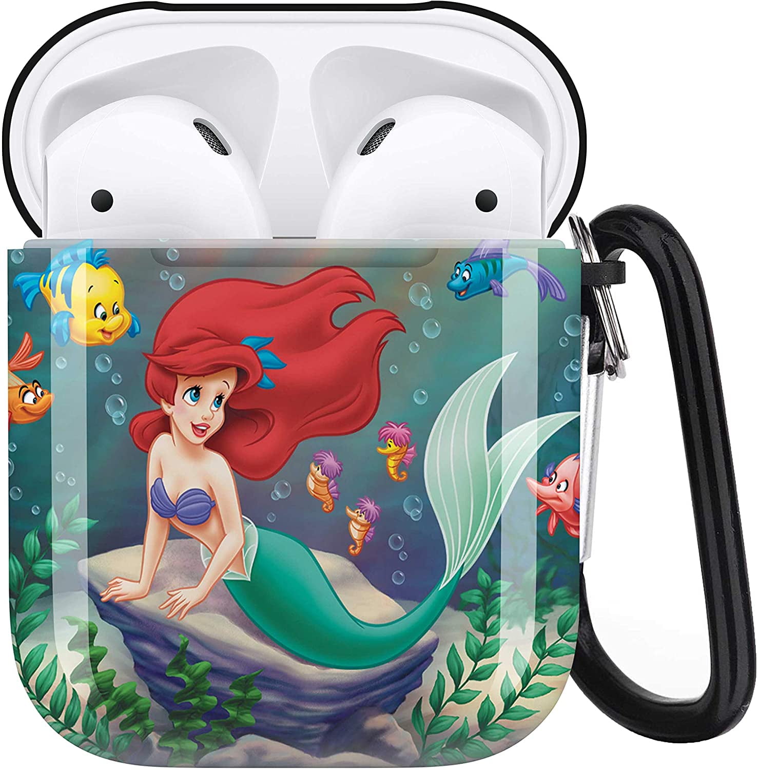 under See you tomorrow Hidden The Little Mermaid Aripiod Personalise Custom, AirPod Case Cover  Compatiable with Apple AirPods 1st/2nd,Full Protective Shockproof Drop  Proof Protective Case Cover with Keychain/Neck Running Strap - Walmart.com