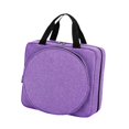 thumbnail image 3 of GUOOL Embroidery Project Bag Sewing Crafts Storage Tote Bag for Floss Hoops Charts Purple, 3 of 9