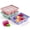 Green+Pink+Purple, variant on HANCELANT Large Silicone Ice Cube Tray Set of 3, Easy Release 6 Flexible Silicone Ice Cube Molds with Removable Lid,Stackable Ice Trays for Whiskey,BPA Free (Green+Pink+Purple)