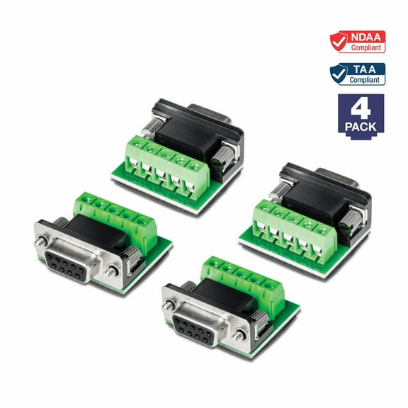 TRENDnet TI-S400, RS232 to RS422 RS485 Converter Adapter (4- Pack), Serial Port Data Converter